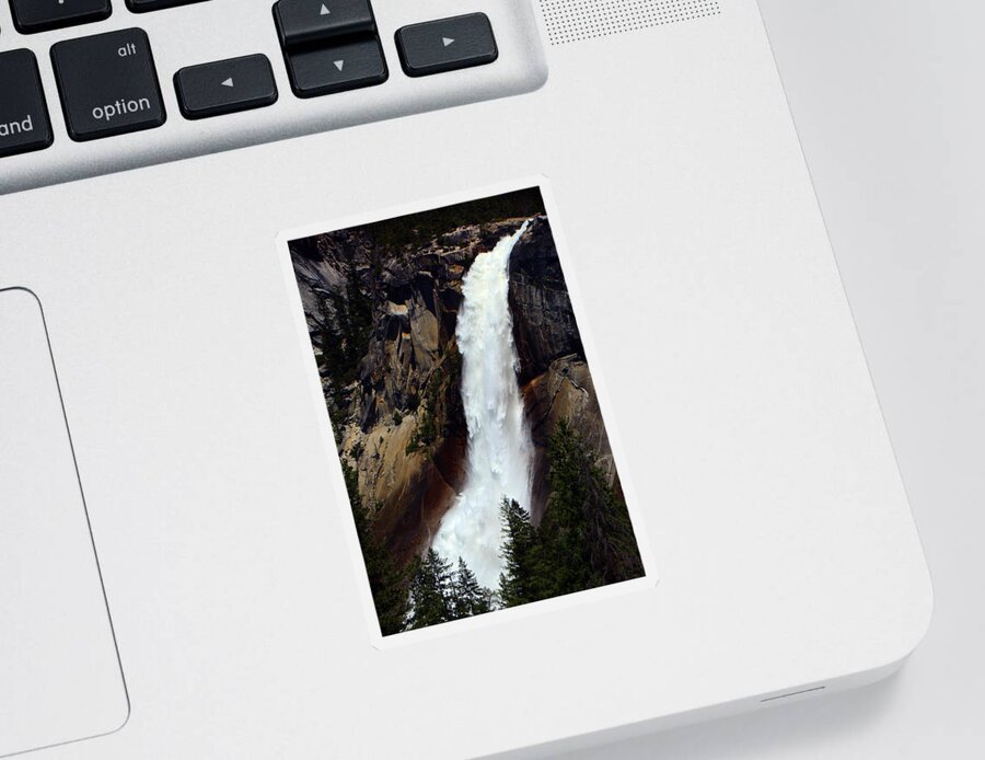 Nevada Falls Sticker featuring the photograph Nevada Falls by Raymond Salani III