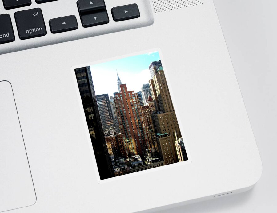 New York City Sticker featuring the photograph New York City Afternoon by Linda Stern