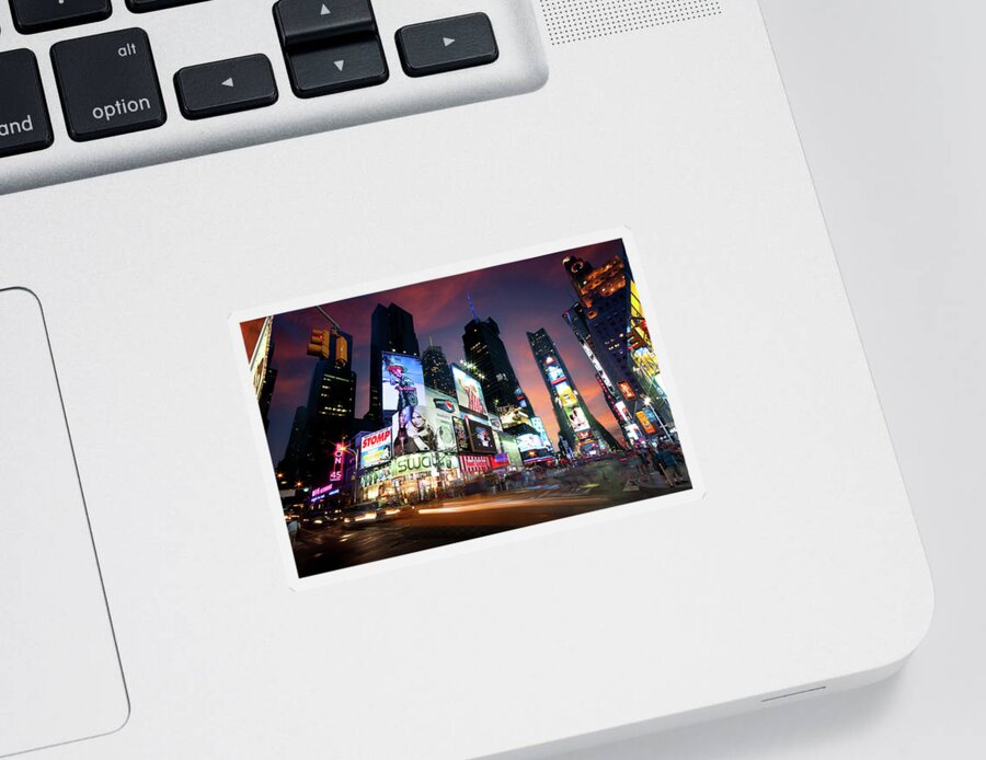 Michalakis Ppalis Sticker featuring the photograph New York Cityscape by Michalakis Ppalis