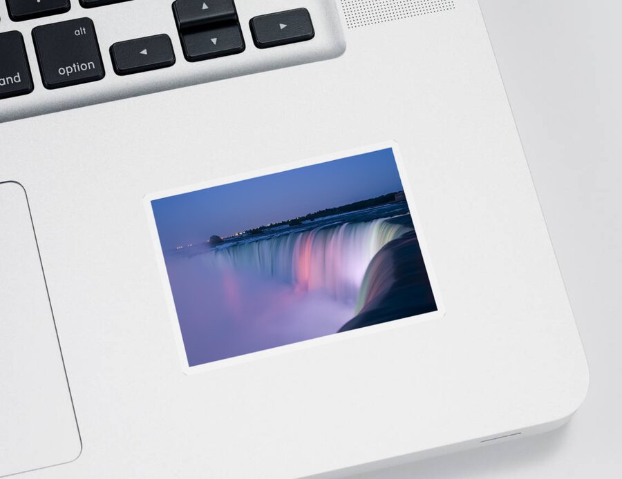 3scape Photos Sticker featuring the photograph Niagara Falls at Dusk by Adam Romanowicz