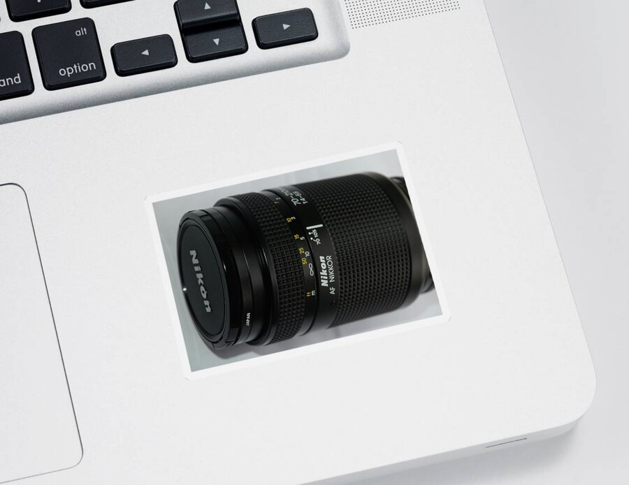 Lens Sticker featuring the photograph Nikon 70- 210 Mm Lens by Ee Photography