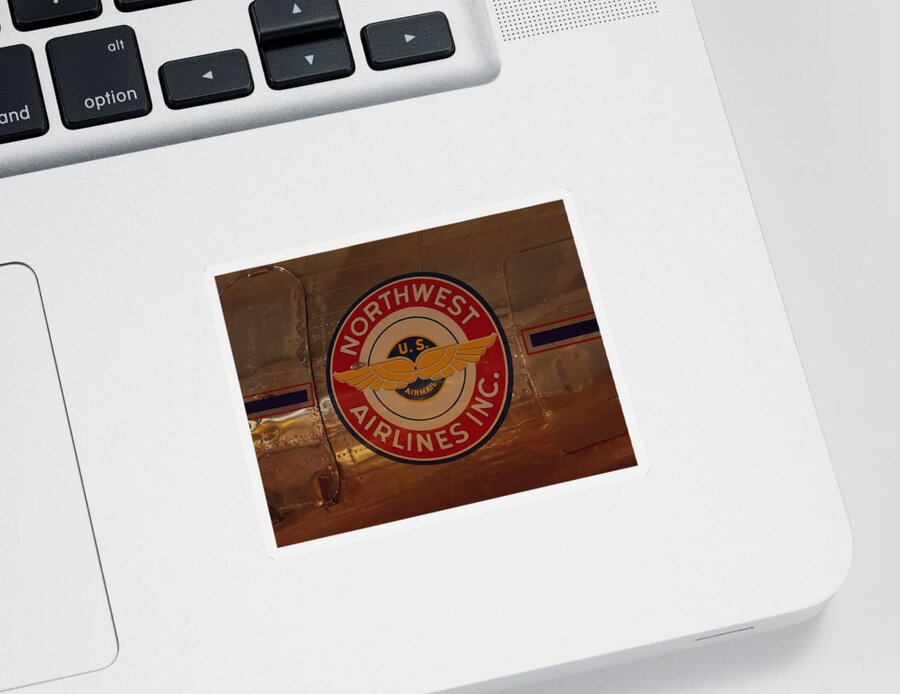 Northwest Sticker featuring the photograph Northwest Airlines 1 by Nina Kindred