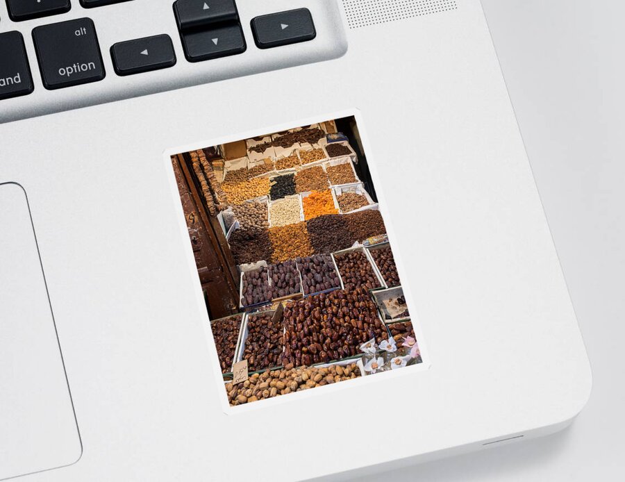 Photography Sticker featuring the photograph Nuts With Dates And Dried Fruit by Panoramic Images