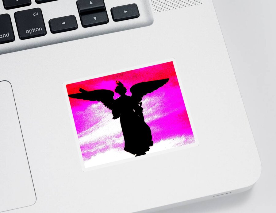 Angel Sticker featuring the photograph NY Angel by Daniele Smith