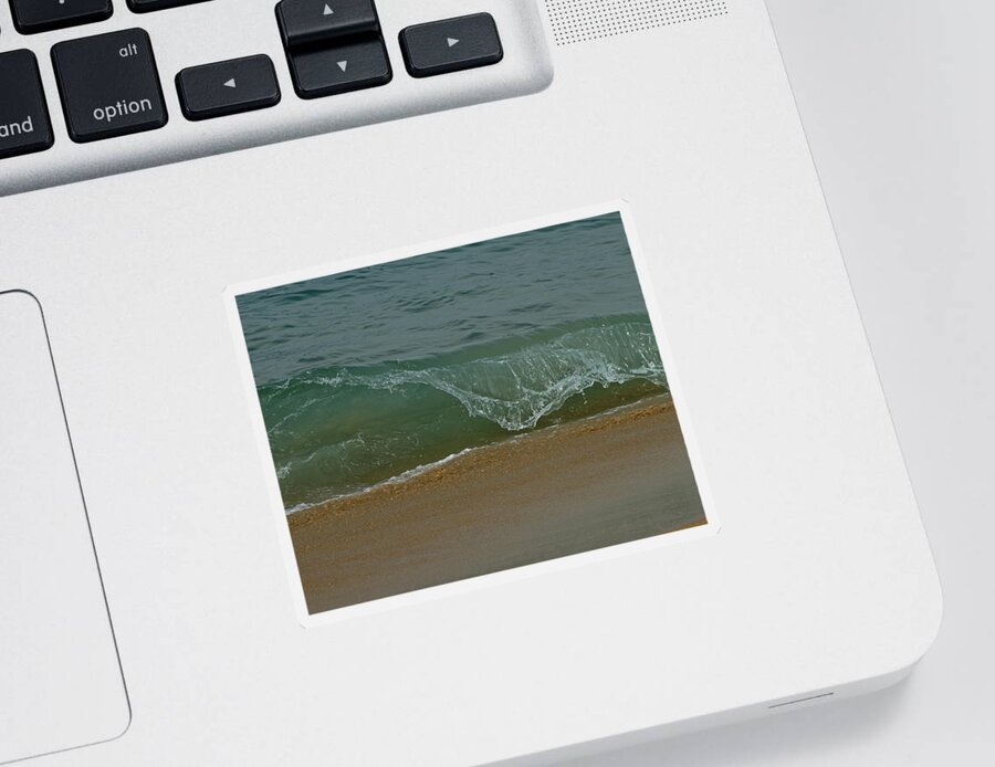 Beaches Sticker featuring the photograph Ocean Wave by Ernest Echols