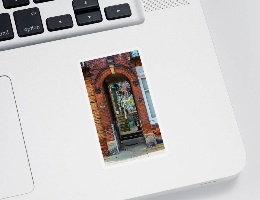 Street Photography Sticker featuring the photograph Old World by Stewart Helberg