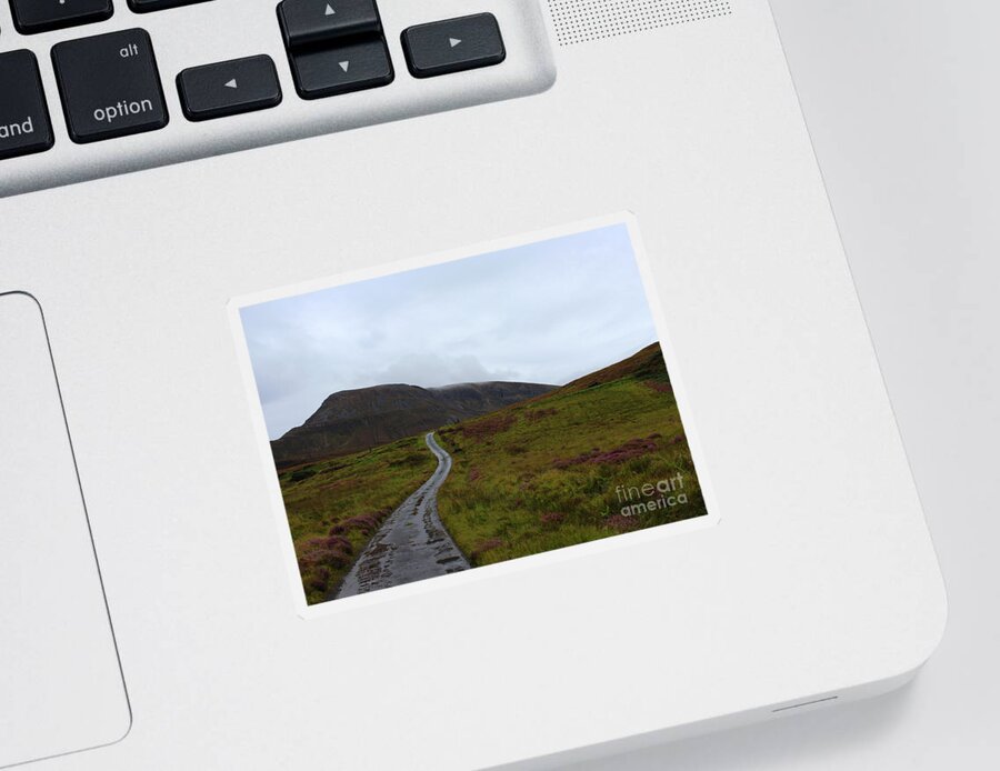 Wild Atlantic Way Sticker featuring the photograph On Track by Eddie Barron