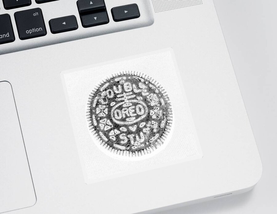 Oreo Sticker featuring the photograph OREO in NEGETIVE by Rob Hans