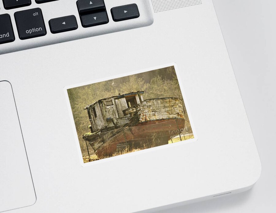 Boats Sticker featuring the photograph Out of Service by Merle Grenz