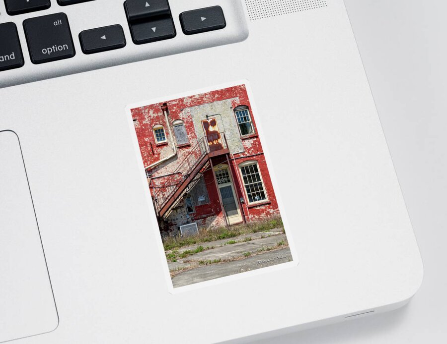 Christopher Holmes Photography Sticker featuring the photograph Over Under the Stairs by Christopher Holmes