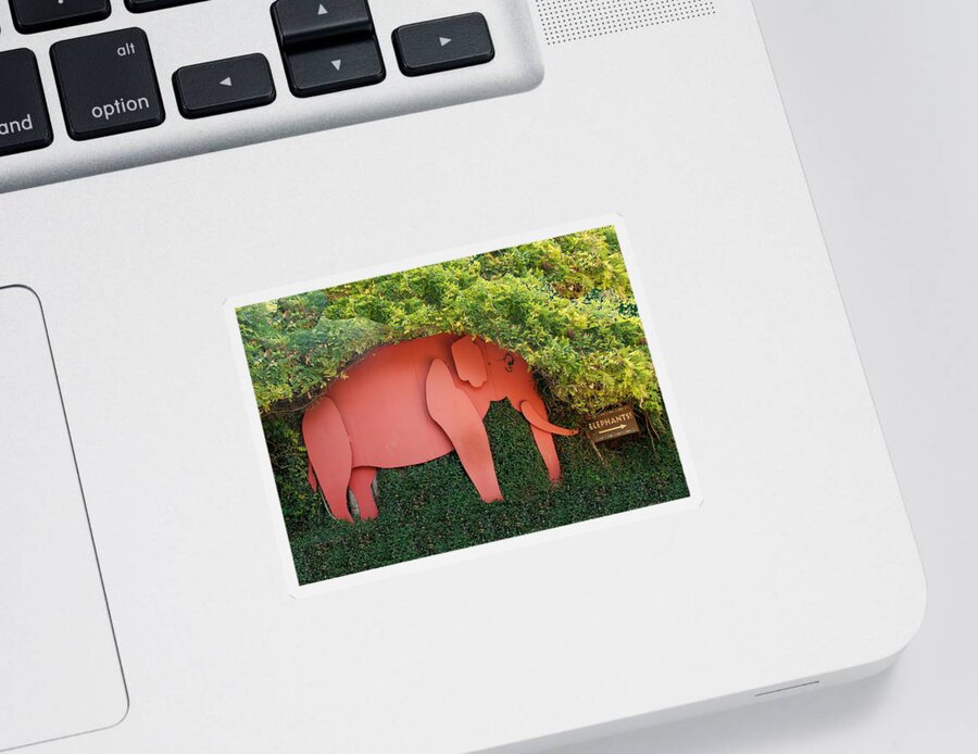 Gameday Sticker featuring the photograph Pachyderm Sign by Kenny Glover