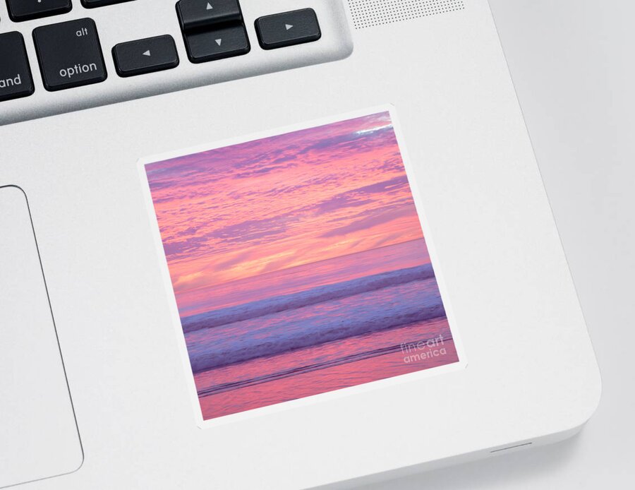 Sunset Sticker featuring the photograph Painted Sunset by Ana V Ramirez