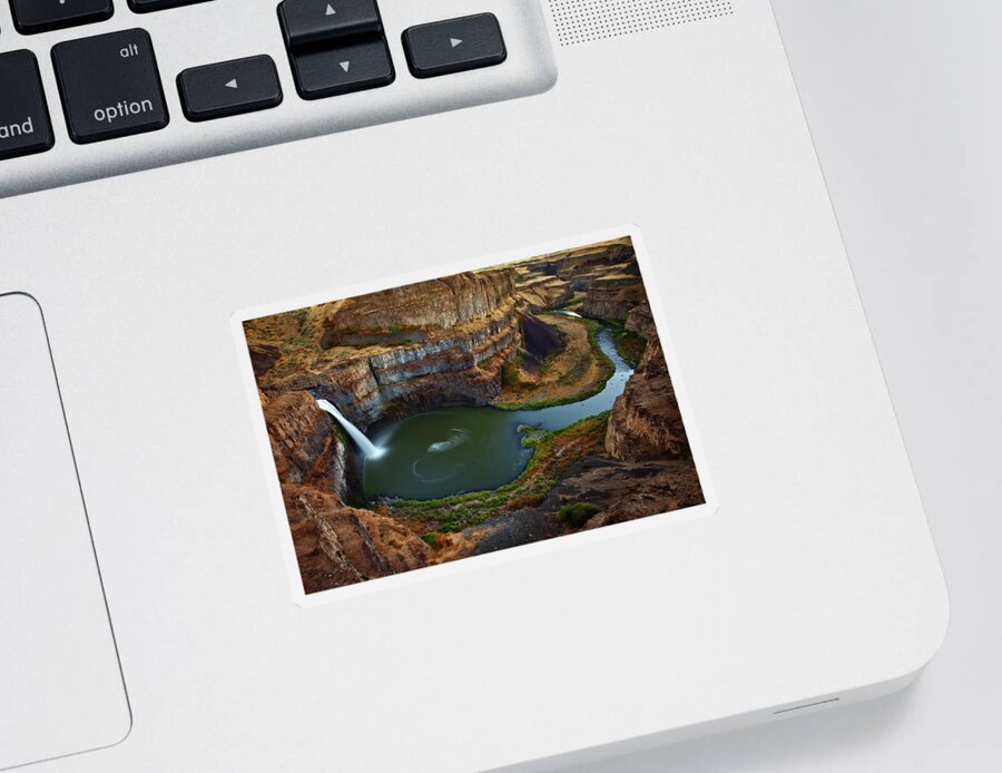 Palouse Sticker featuring the photograph Palouse Falls by Darren White