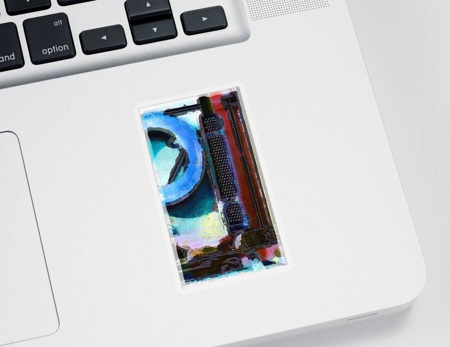 Abstract Sticker featuring the photograph panel one from Centrifuge by Steve Karol