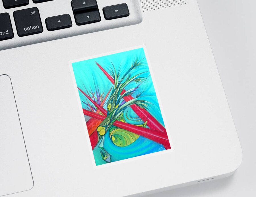 Abstract.nature Sticker featuring the pastel Paralex8 by Robert Nickologianis