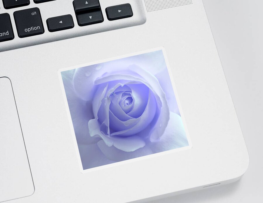 Rose Sticker featuring the photograph Pastel Purple Rose Flower by Jennie Marie Schell