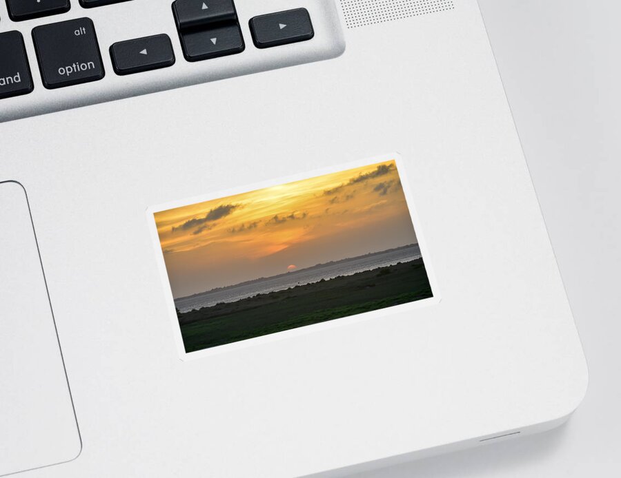 Sunset Sticker featuring the photograph Pastel Sky by Debra Martz