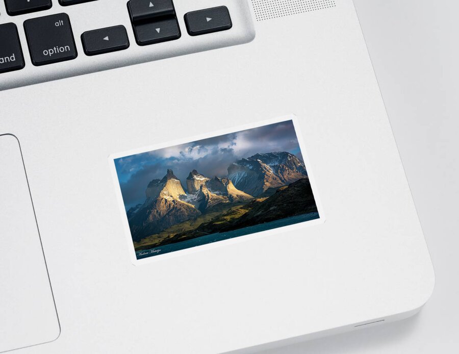 Mountains Sticker featuring the photograph Patagonian Sunrise by Andrew Matwijec
