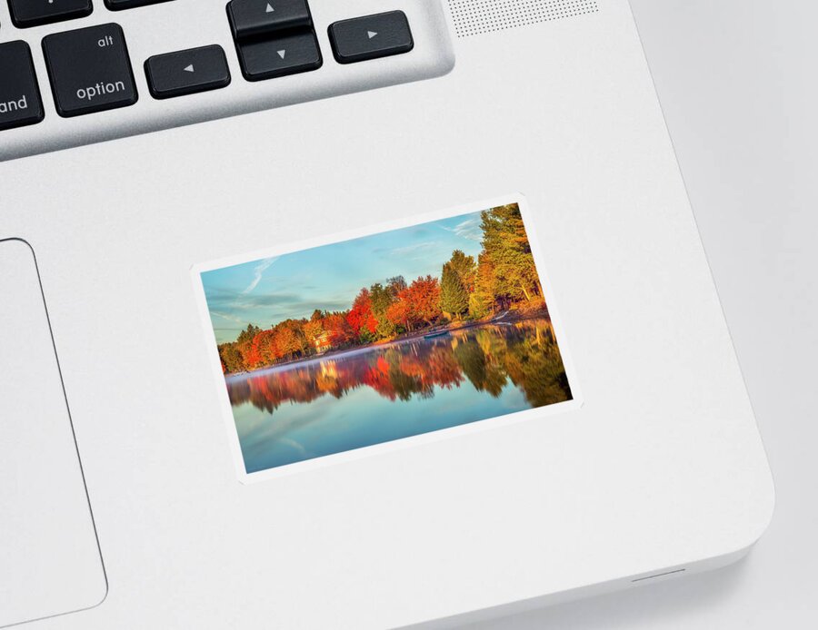 Mark Papke Sticker featuring the photograph Peaceful Morning by Mark Papke