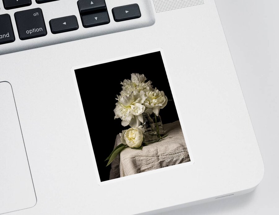 Flowers Sticker featuring the photograph Peony Flowers by Edward Fielding