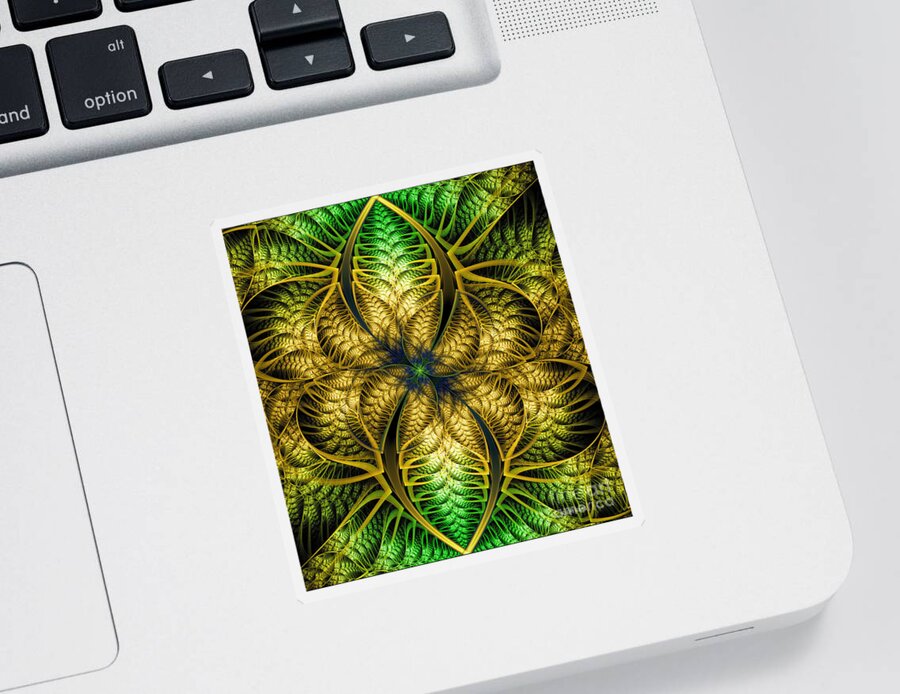 Digital Sticker featuring the digital art Petals Of Life by Deborah Benoit