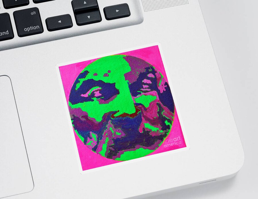 Philosopher Sticker featuring the painting Philosopher - Anaximenes by Ana Maria Edulescu