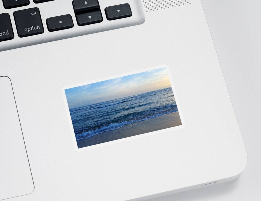 Photo Sticker featuring the photograph Photo 14 ocean sunrise by Lucie Dumas