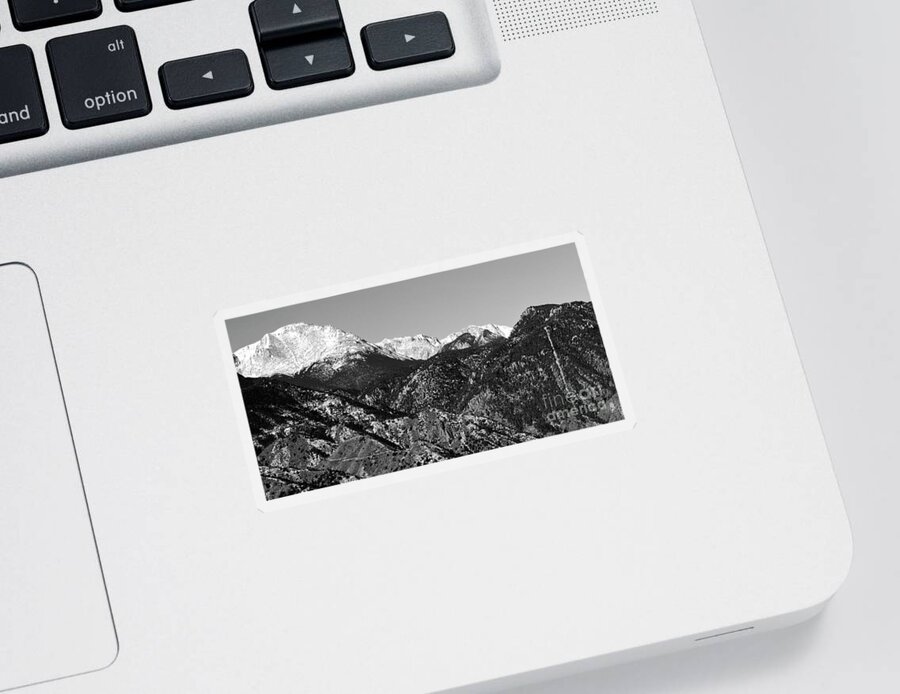 Cliff Sticker featuring the photograph Pikes Peak and Incline 36 by 18 by Steven Krull