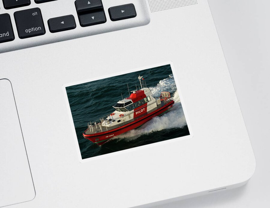 Pilot Boat Sticker featuring the photograph Pilot Boat Wellington by John Daly