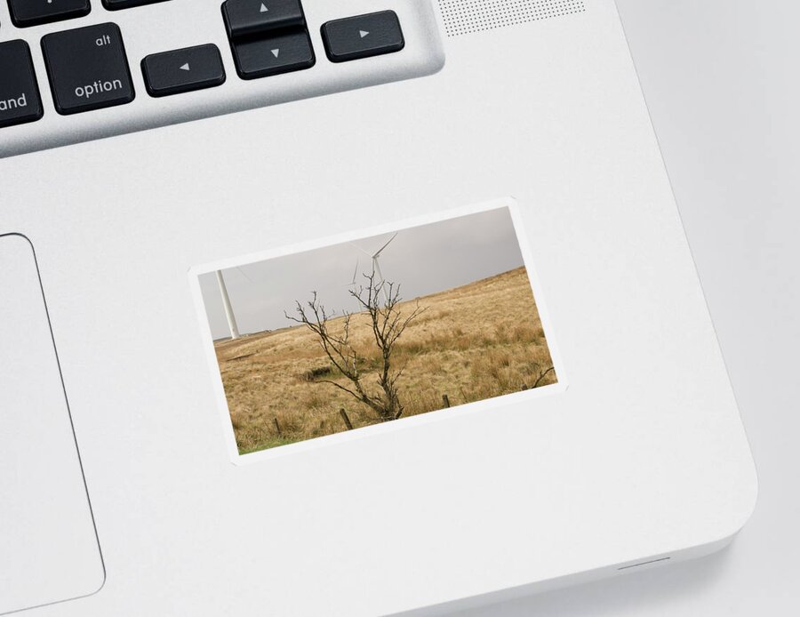 Windmill Sticker featuring the photograph Planted. by Elena Perelman