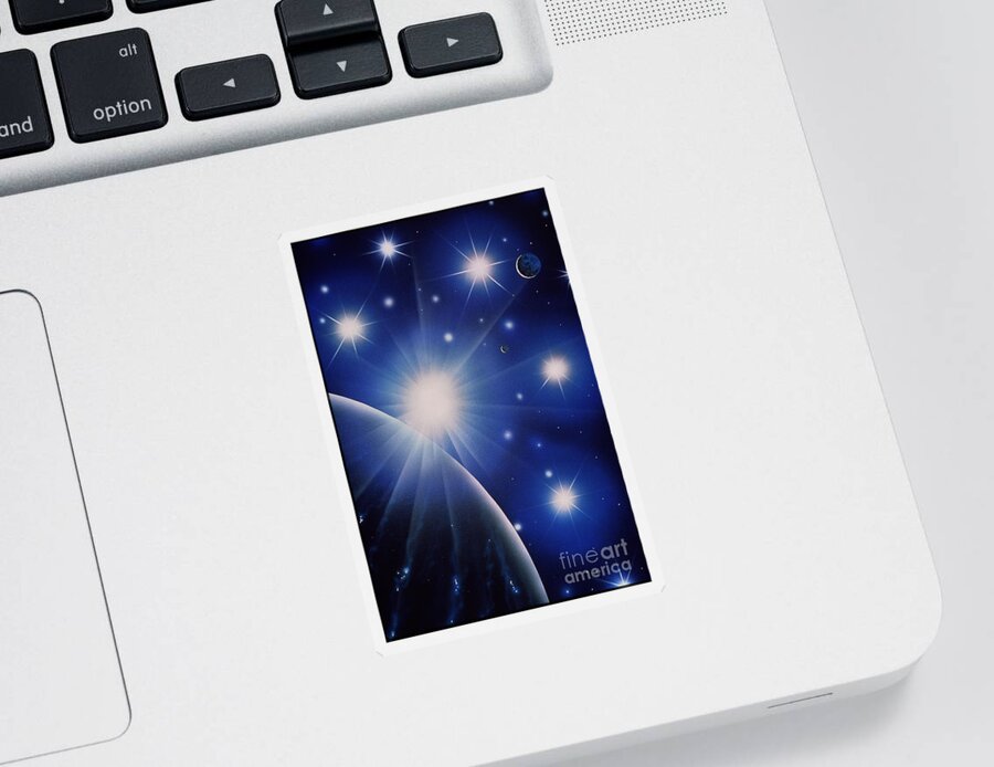 Pleiades Star Cluster Sticker featuring the photograph Pleiades Star Cluster by John R. Foster
