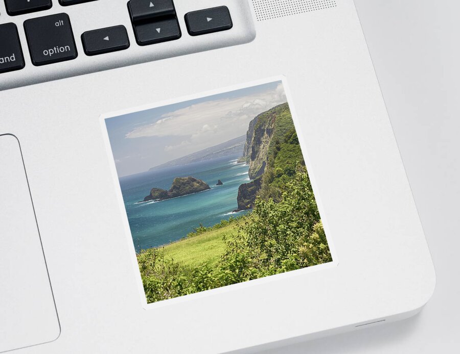 Hawaii Sticker featuring the photograph Pololu Valley 3 by Susan Rissi Tregoning