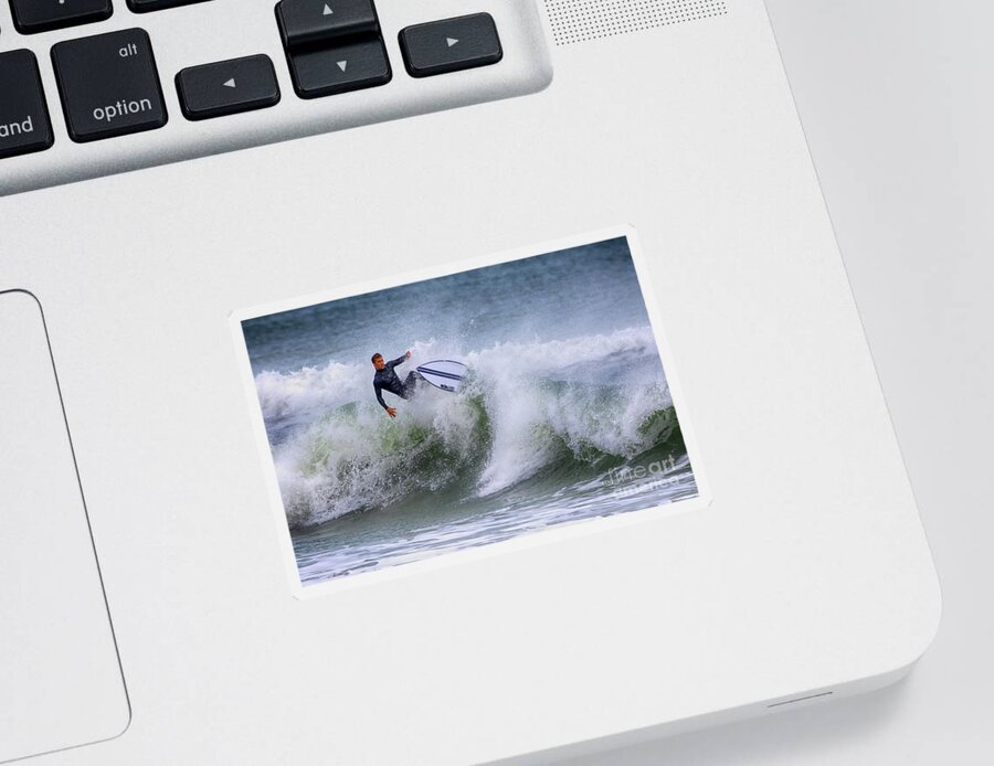 Surf Sticker featuring the photograph Ponce Surf 2017 by Deborah Benoit