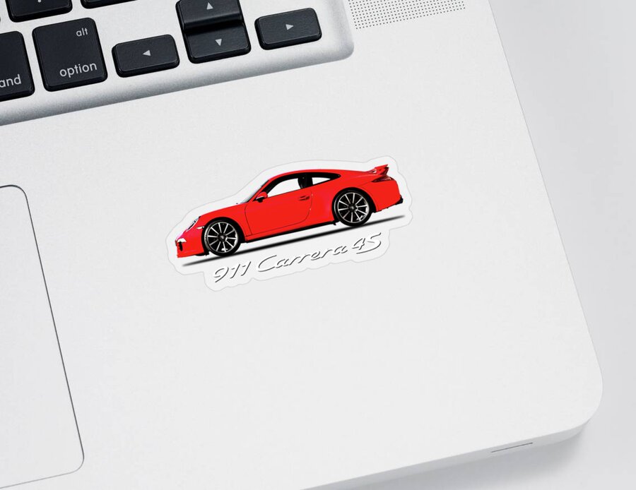 Porsche 911 Carrera 4S Sticker by Mark Rogan - Pixels