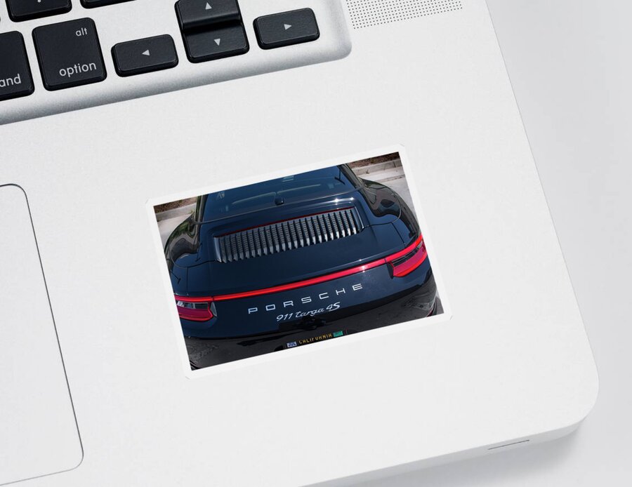 Porsche Sticker featuring the photograph Porsche 911 Targa 4S by Gene Parks