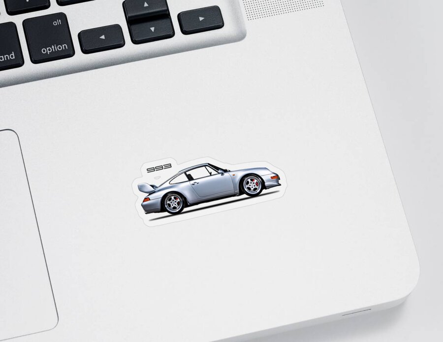 Porsche 993 Sticker by Mark Rogan - Pixels Merch