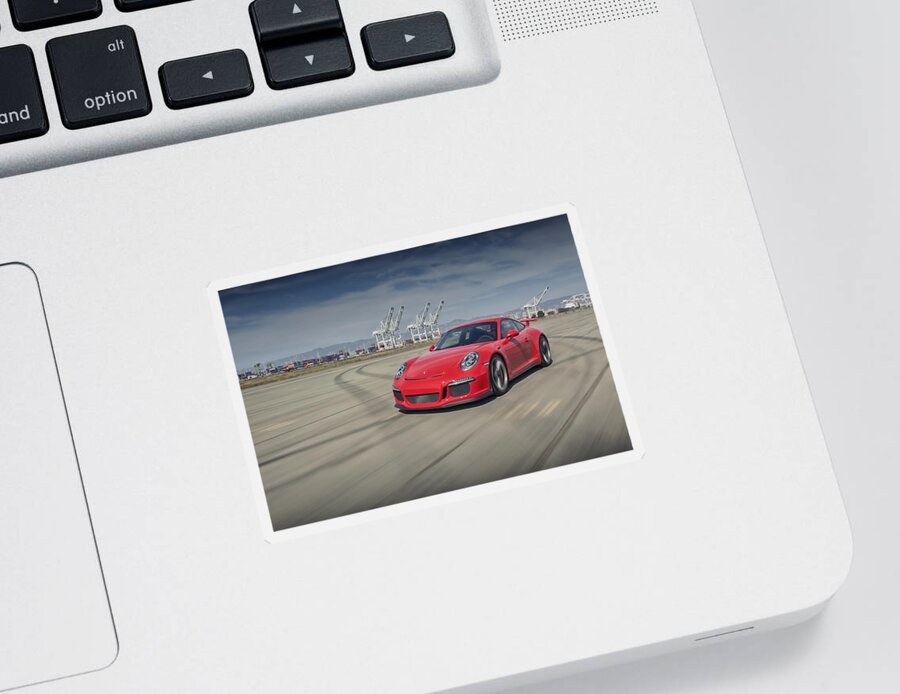 Cars Sticker featuring the photograph Porsche 991 GT3 by ItzKirb Photography