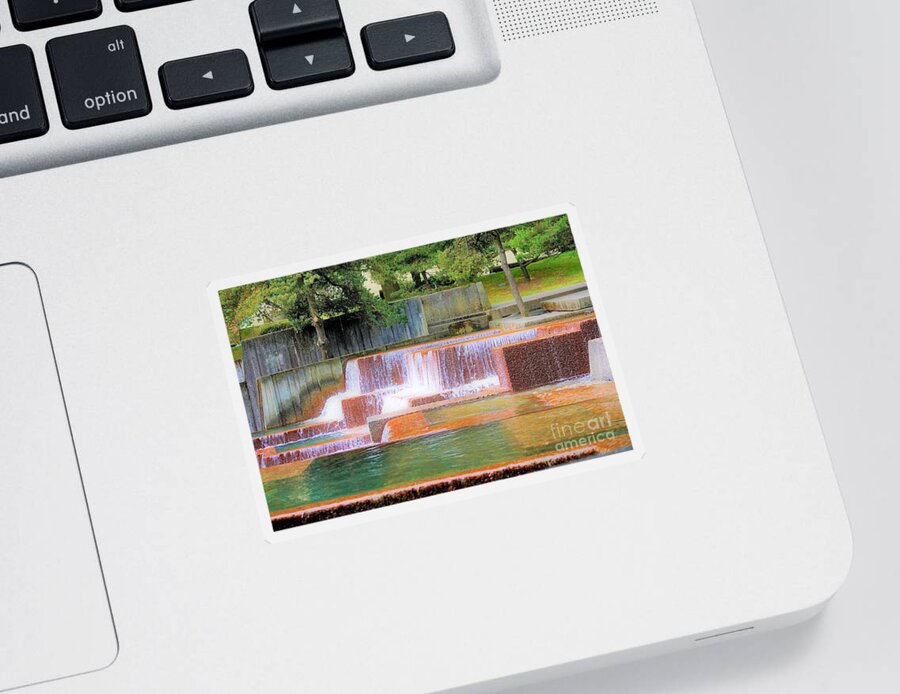 Portland Oregon Sticker featuring the photograph Portland Waterfall by Merle Grenz