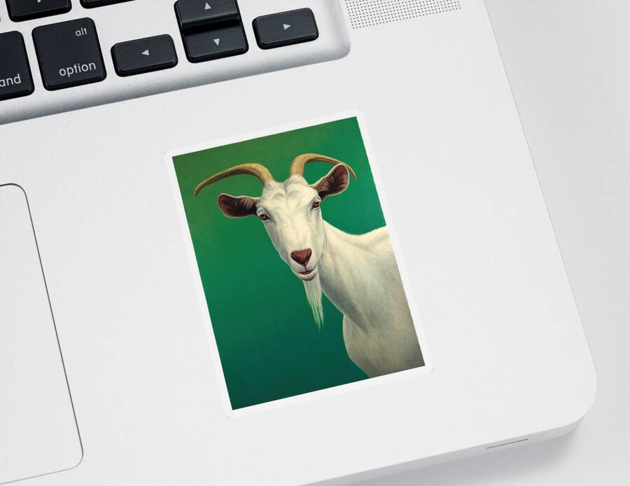 #faatoppicks Sticker featuring the painting Portrait of a Goat by James W Johnson