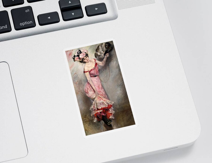 Lovis Corinth Sticker featuring the painting Portrait of Elly by Lovis Corinth