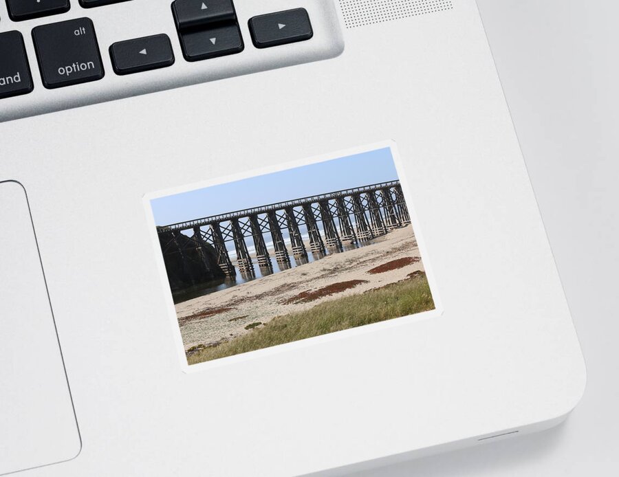 Pudding Sticker featuring the photograph Pudding Creek Trestle by Christy Pooschke