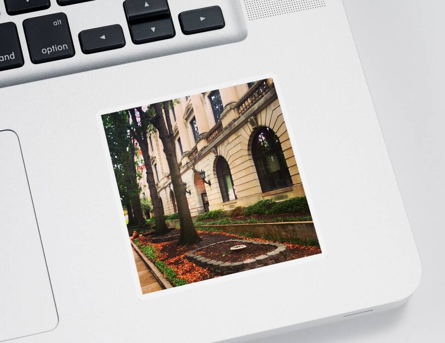 Photography Sticker featuring the photograph Pulaski County Courthouse, Little Rock by Michael Dean Shelton