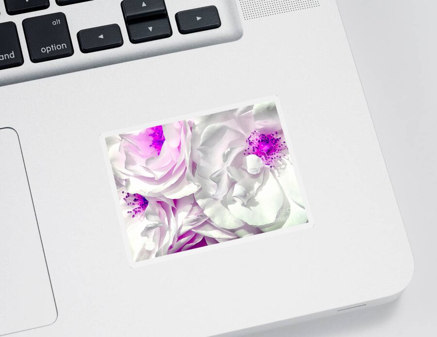 Flowers Sticker featuring the photograph Purple Essence by Krissy Katsimbras