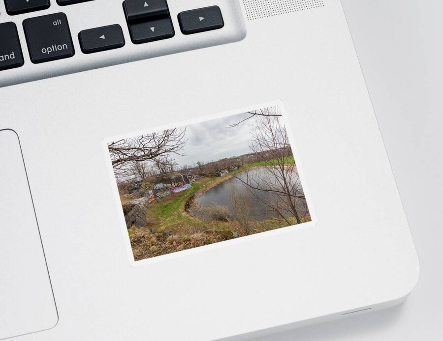 Quincy Quarries Sticker featuring the photograph Quincy Quarries 3 by Brian MacLean