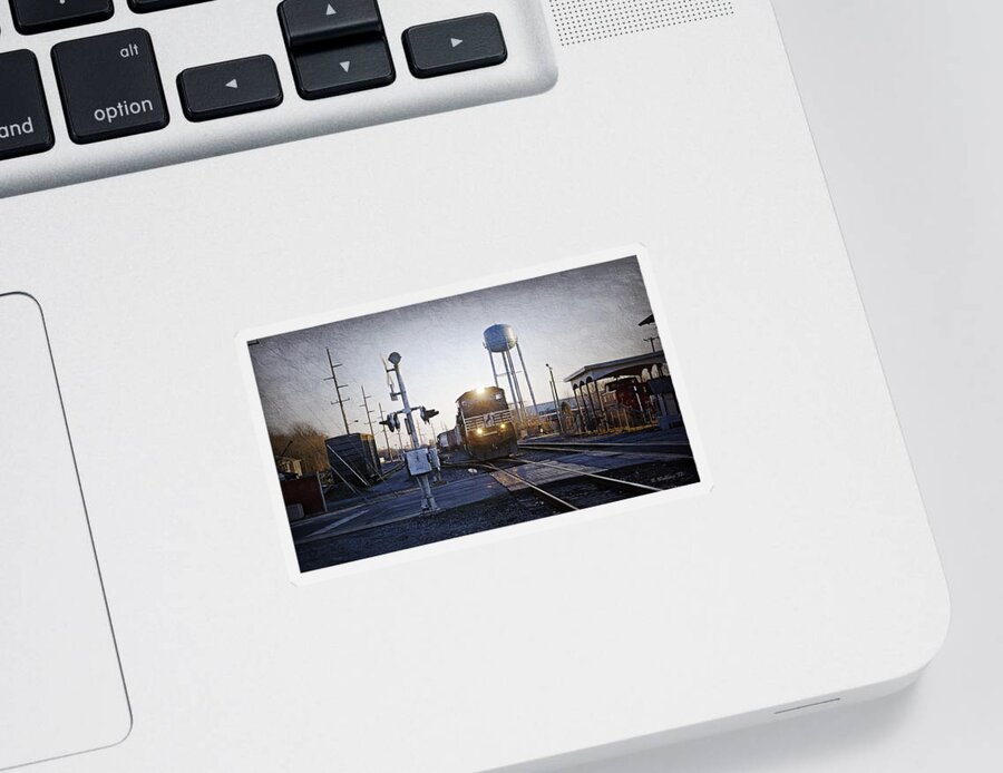 2d Sticker featuring the photograph Railroad Crossing by Brian Wallace