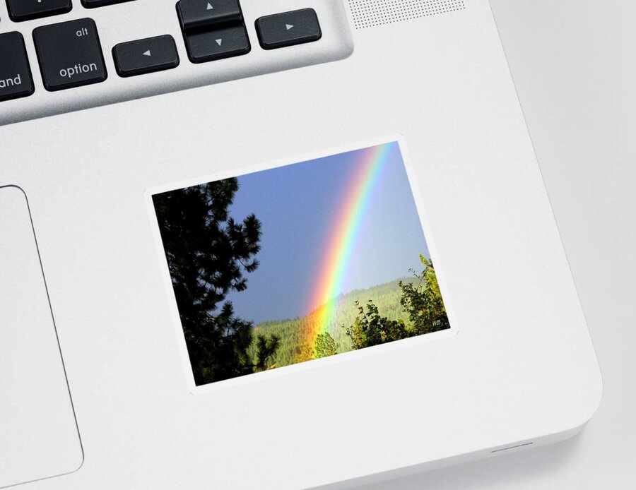 Rainbow Sticker featuring the photograph Rainbow Covenant by Will Borden