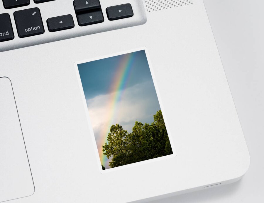 Rainbow Sticker featuring the photograph Rainbow by Holden The Moment