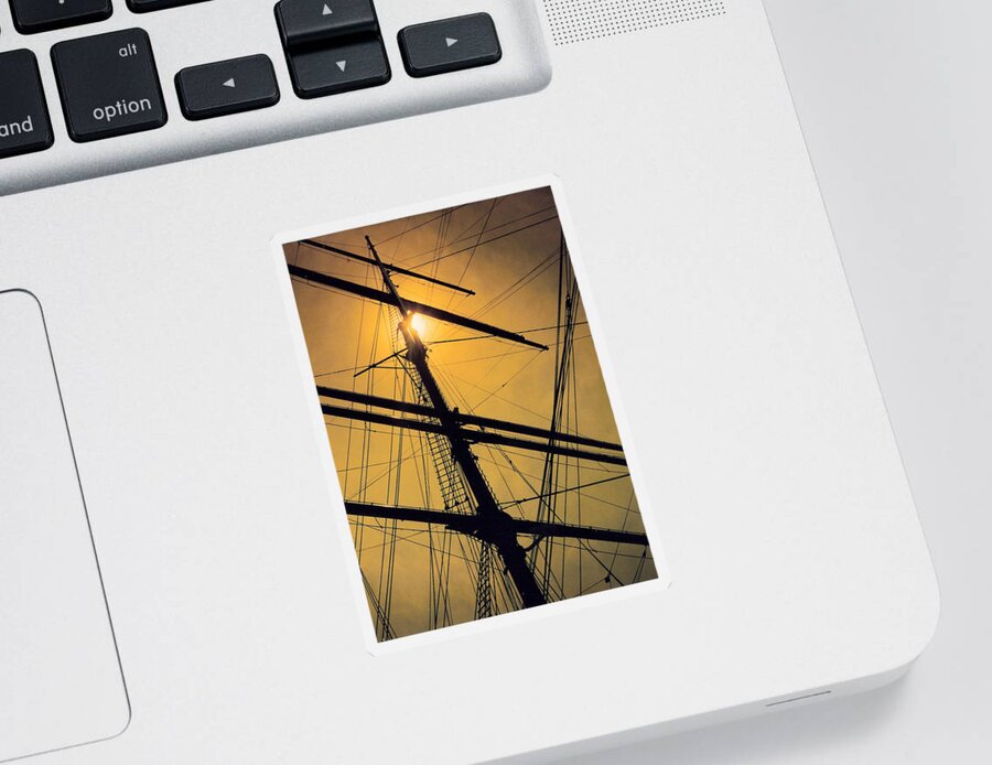 Ship Sticker featuring the photograph Raise the Sails by Lauri Novak