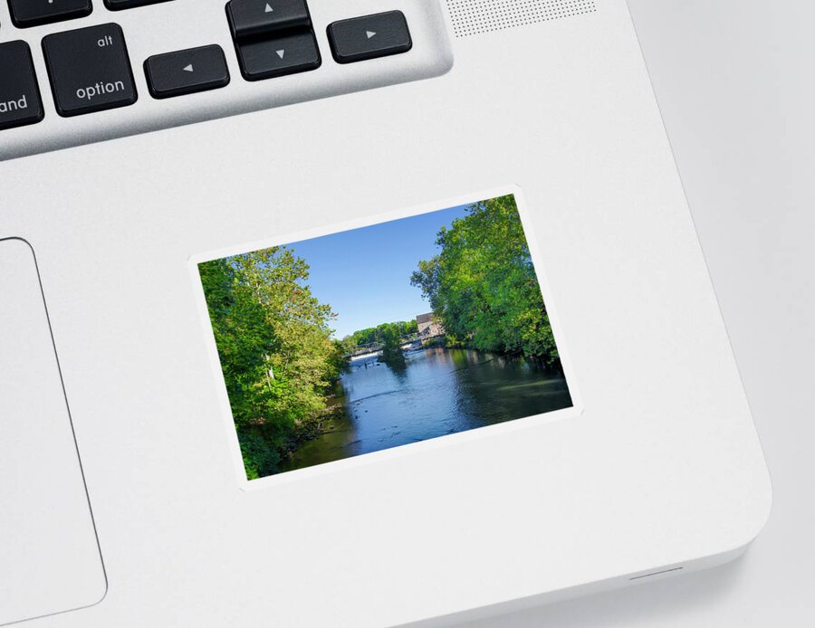 The Sticker featuring the photograph Raritan River - Clinton New Jersey by Bill Cannon