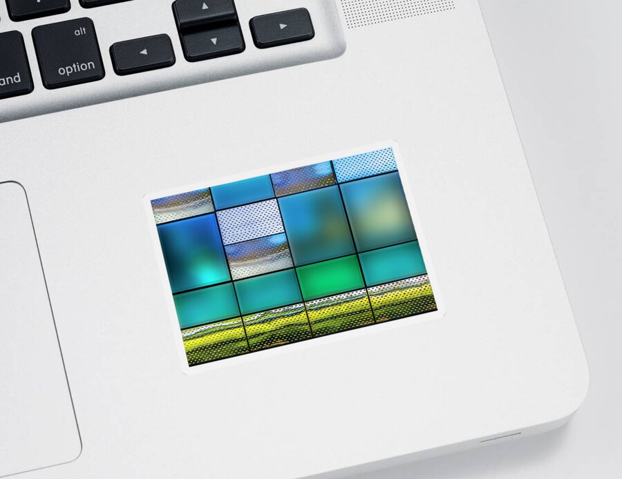 Photography Sticker featuring the photograph Rectangles by Paul Wear